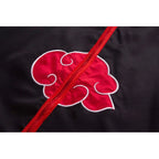 Akatsuki Uchiha Itachi Cloak for Kids & Adults Long Black Robe Cosplay Costume with Accessories
