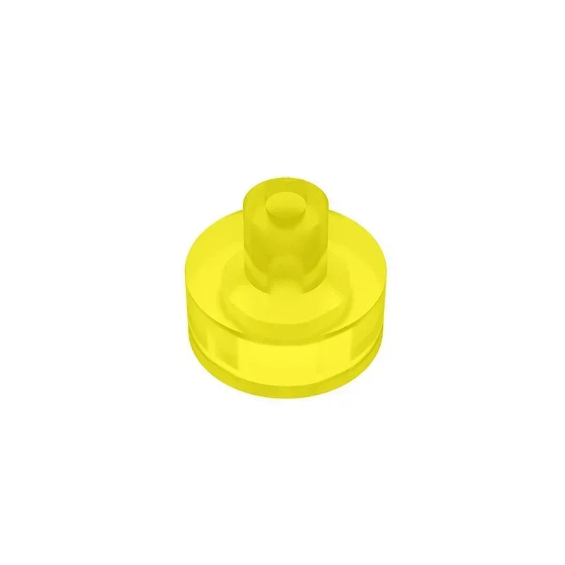 Gobricks Tile Round 1x1 with Bar and Pin Holder | Compatible Building Block