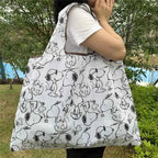 Snoopy Reusable Shopping Bag – Large Capacity Foldable Tote