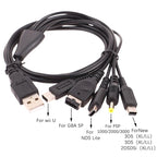 5-in-1 USB Game Charger Cable for 3DS, PSP, Wii U | Fast Charging Cord