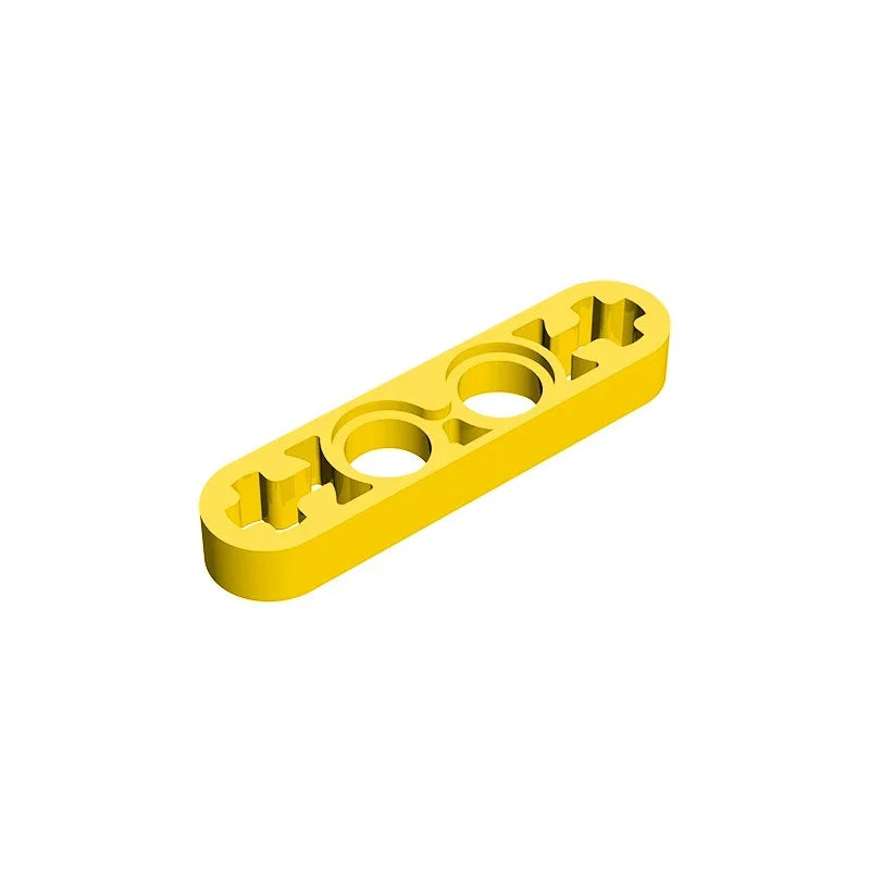 Gobricks GDS-690 Technical Liftarm Thin 1 x 4 with Axle Holes | Compatible Building Block Part 32449