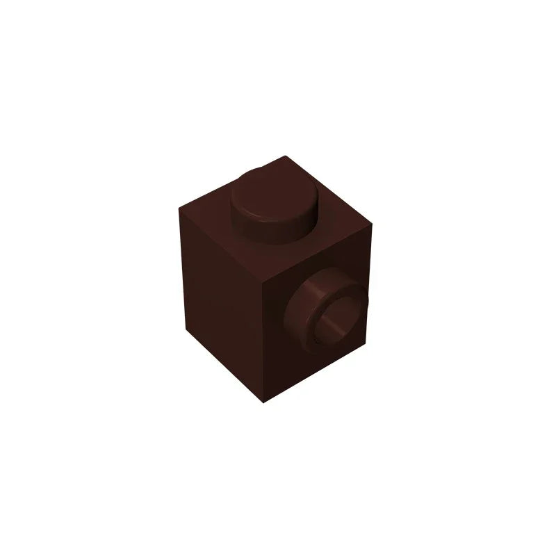 Gobricks GDS-635 BRICK 1X1 W. 1 KNOB | Single Side Bump Building Block Compatible with Lego 87087