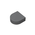 Gobricks Tile Round 1 x 1 Half Circle Extended | Compatible Brick Building Block