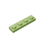 Gobricks GDS-504 Plate 1 x 4 | Compatible Building Block Pieces