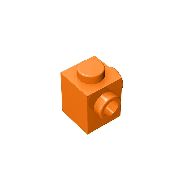 Gobricks GDS-1046 Modified Brick 1 x 1 with Studs on 2 Sides | Building Block for DIY