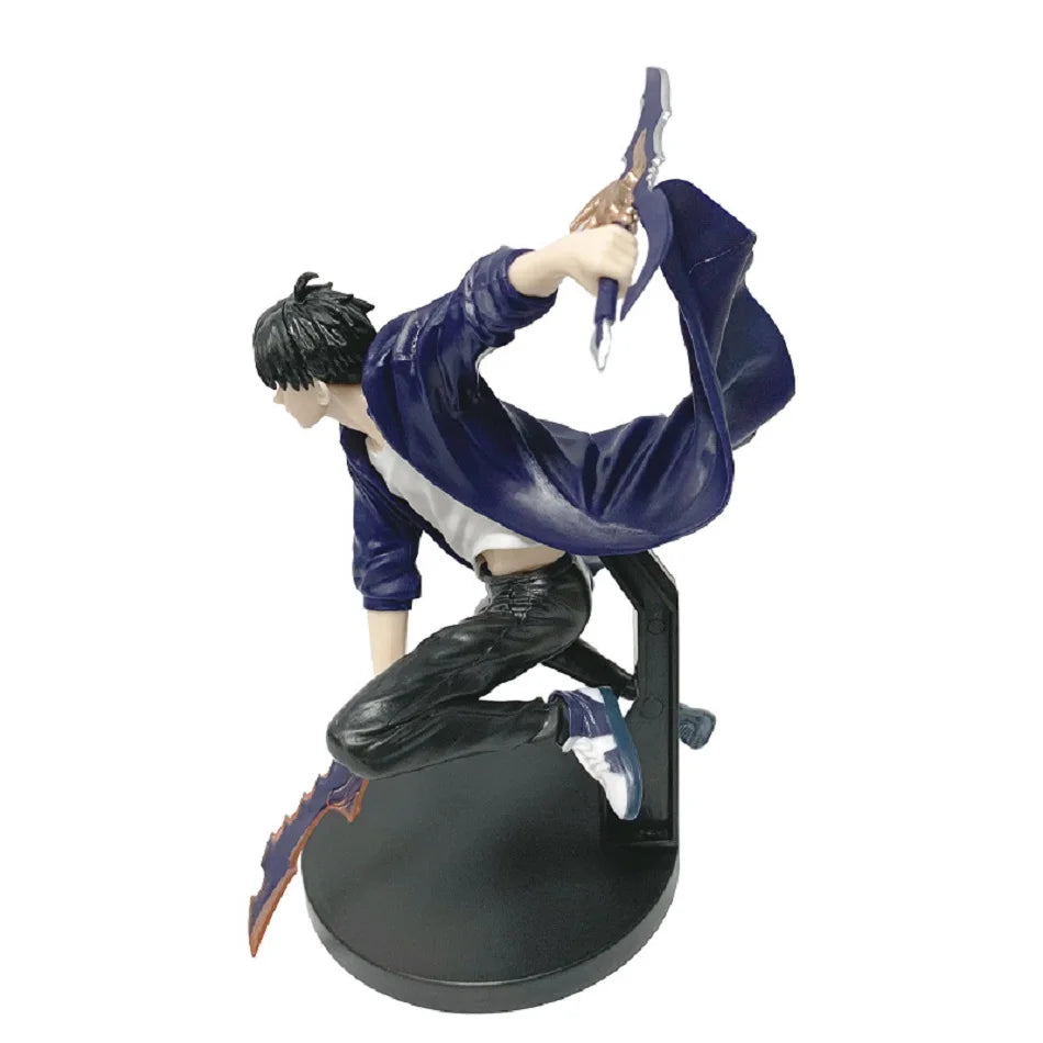 Sung Jinwoo Anime Figure, Solo Leveling Shadow Monarch King Action Figurines 18 CM