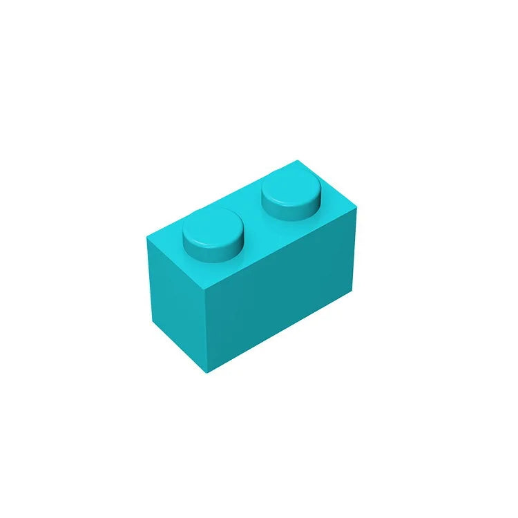 Educational Assemblage Gobricks Brick 1 x 2 without Bottom Tube | Compatible with Lego 3004 3065 35743