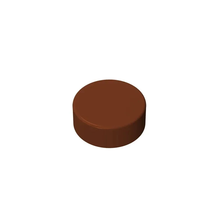 Gobricks GDS-612 Flat Tile 1x1 Round | Compatible Building Block