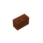 Educational Assemblage Gobricks Brick 1 x 2 without Bottom Tube | Compatible with Lego 3004 3065 35743