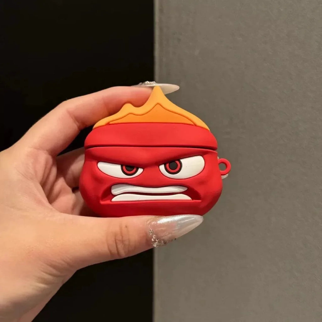 For Airpods 4 Case,Inside Out 3D Cartoon Protective Earphone Silicone Cover For Airpods Pro 2 Case Kids Girls Boys Women Funda