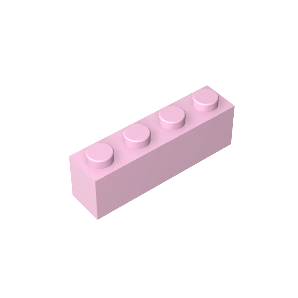 Gobricks GDS-534 Brick 1 x 4 without Bottom Tubes | Compatible Building Block Set