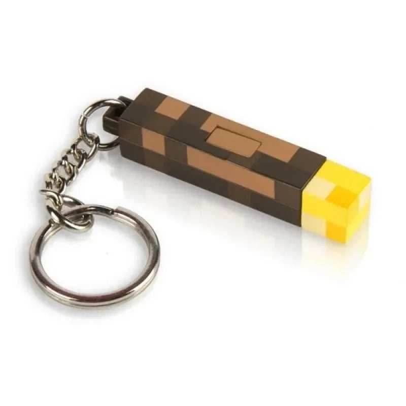 Minecraft Glow Keychain Torch Pendant Gift - 