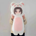 Oversized Fox Cosplay Plush Toy – Fluffy Long Stuffed Animal Body Pillow (80cm)