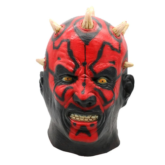 Halloween Cosplay Mask The Phantom Menace Darth Maul Costume Latex Helmet Party Carnival Props Accessories