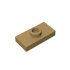 Gobricks PLATE 1X2 W. 1 KNOB | Modified Building Block Compatible with Lego 15573