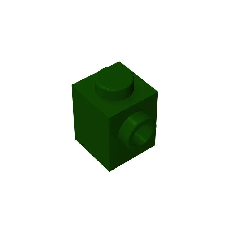 Gobricks GDS-635 BRICK 1X1 W. 1 KNOB | Single Side Bump Building Block Compatible with Lego 87087