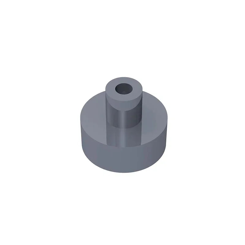 Gobricks Tile Round 1x1 with Bar and Pin Holder | Compatible Building Block