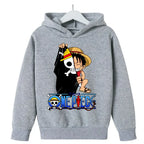 One Piece Hoodies Kids 2025 Luffy Pullover
