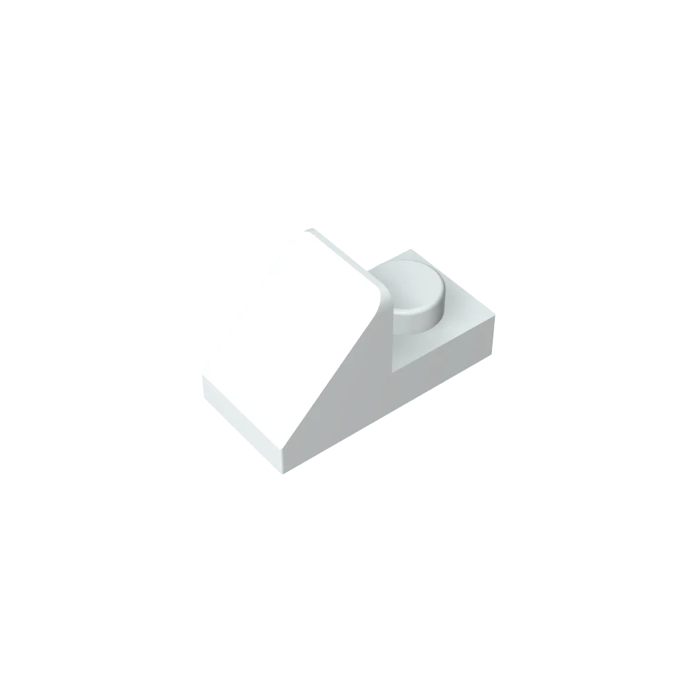 Gobricks GDS-832 Slope 45 2x1 with 2/3 Cutout | Compatible Building Block for DIY