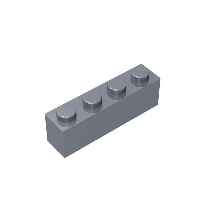 Gobricks GDS-534 Brick 1 x 4 without Bottom Tubes | Compatible Building Block Set