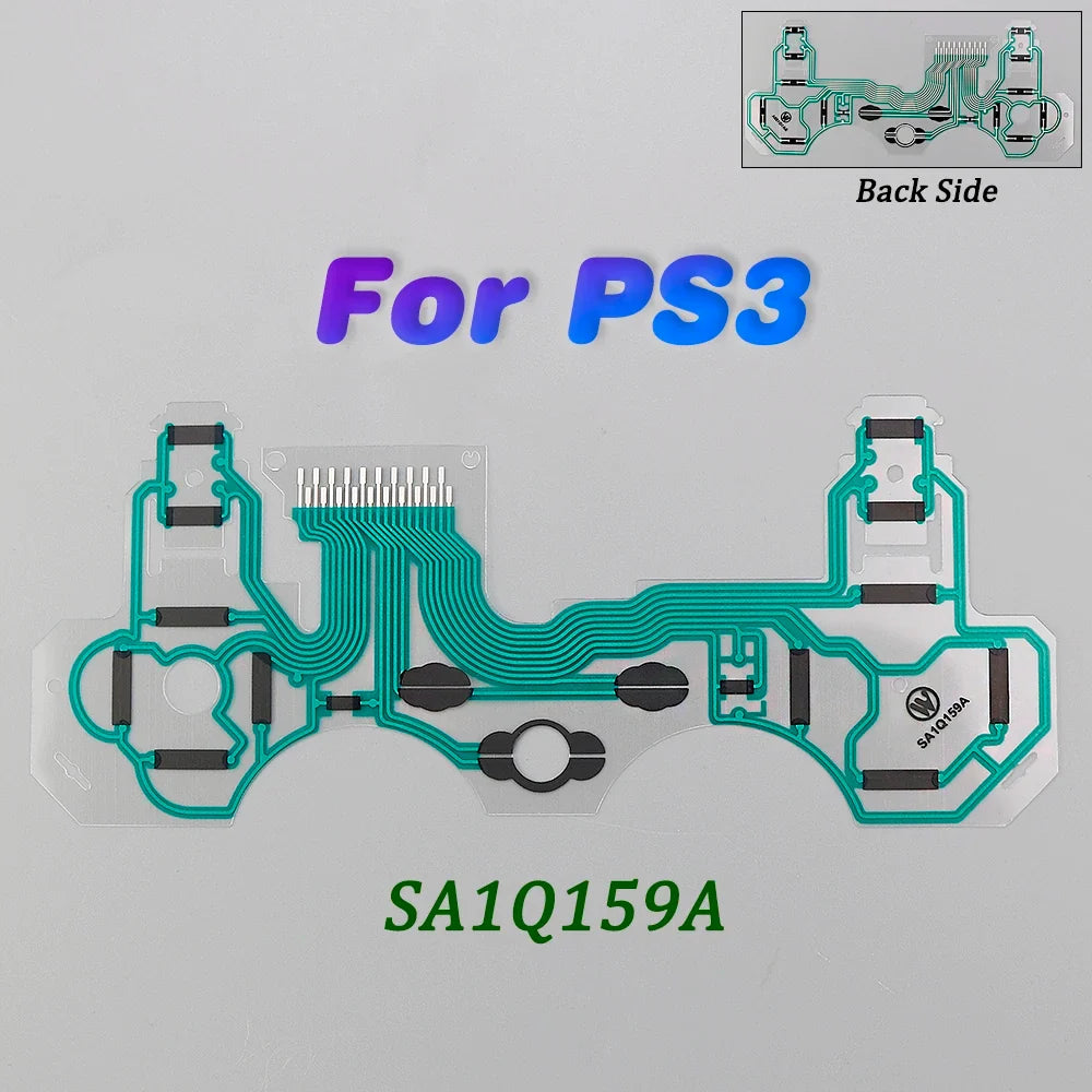 1Pc Button Ribbon Circuit Board for PS3 PS4 Pro PS5 Controller | Conductive Film Keypad Flex Cable Replacement