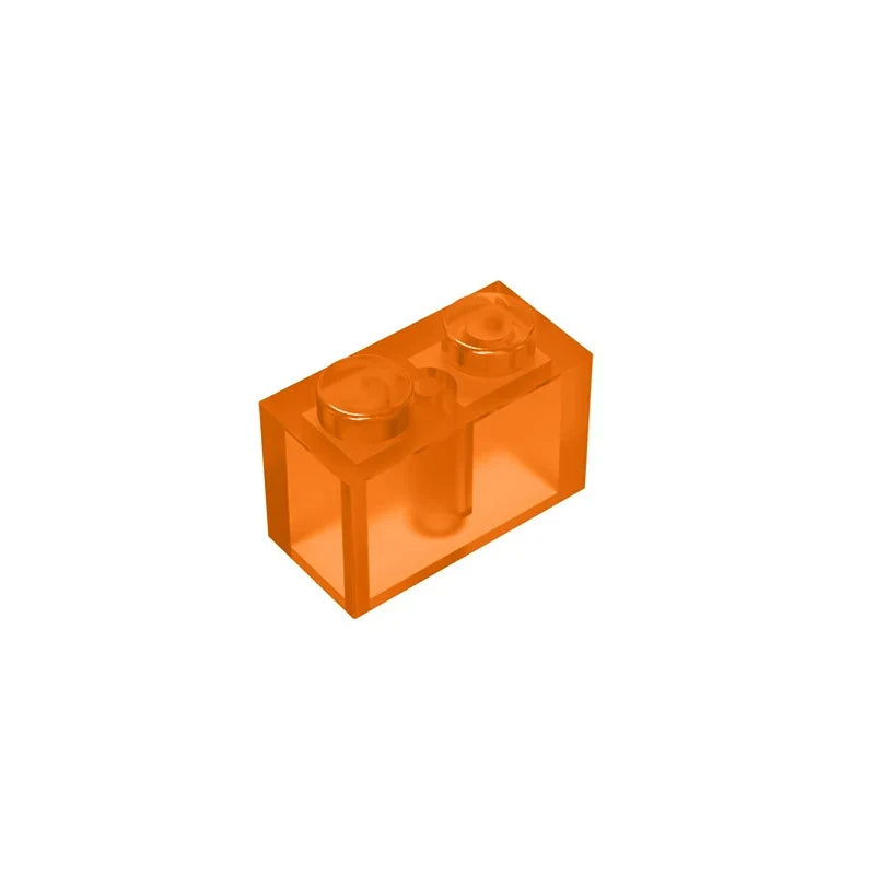 Educational Assemblage Gobricks Brick 1 x 2 without Bottom Tube | Compatible with Lego 3004 3065 35743