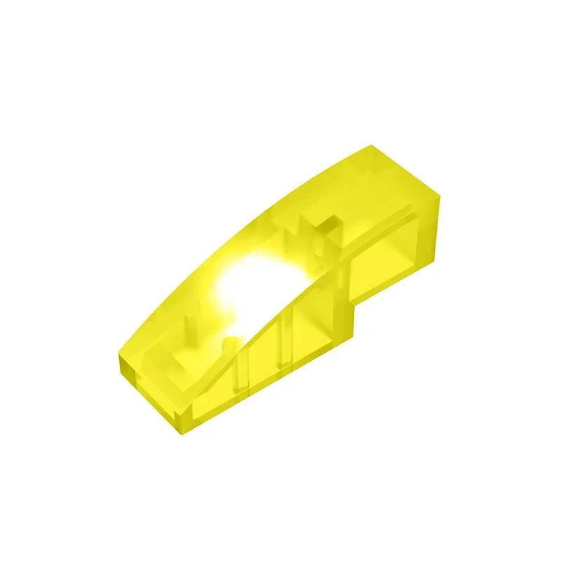 Gobricks GDS-657 Slope, Curved 3 x 1 | Compatible Building Block for Creative Construction