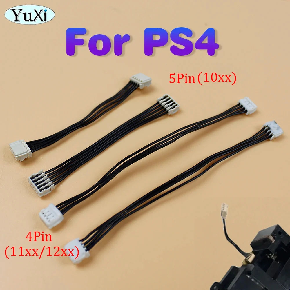 2Pcs Power Connector Cables For PS4 1000 1100 1200 | 5Pin 4Pin Host Power Line Cord Replacement