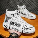 One Piece Luffy High Top Shoes Zoro Anime Sneakers