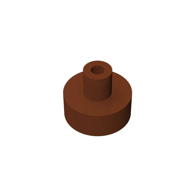 Gobricks Tile Round 1x1 with Bar and Pin Holder | Compatible Building Block