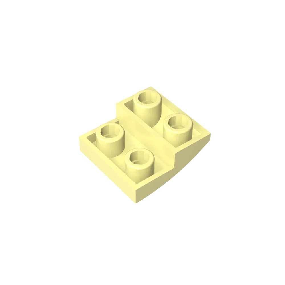 Gobricks GDS-1270 Slope, Curved 2 x 2 Inverted | Compatible with Lego 32803 Building Block