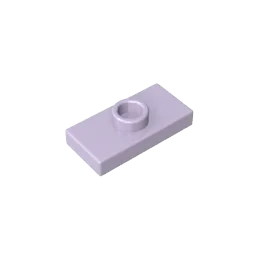 Gobricks PLATE 1X2 W. 1 KNOB | Modified Building Block Compatible with Lego 15573
