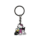 Vintage Motorcycle Keychain | Cartoon Metal Keyring for Backpack
