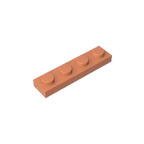 Gobricks GDS-504 Plate 1 x 4 | Compatible Building Block Pieces