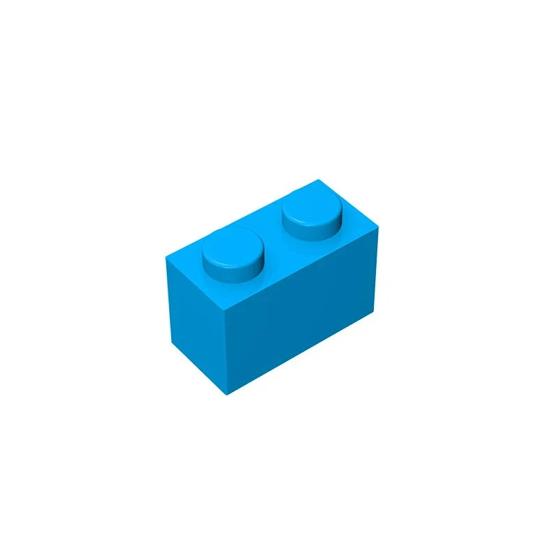 Educational Assemblage Gobricks Brick 1 x 2 without Bottom Tube | Compatible with Lego 3004 3065 35743