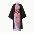 Nezuko Kamado Cosplay Costume: Adult Demon Slayer Kimono Set