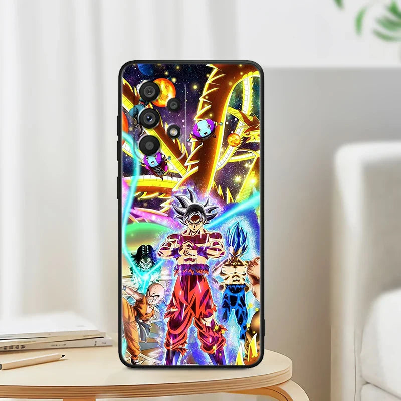 Anime Goku phone cases for Samsung A53 A52 A33 A32 A51 A71 A21S A13 A73 A50 A22 A23 A03 A72 A54 A12 5G Black Phone Case