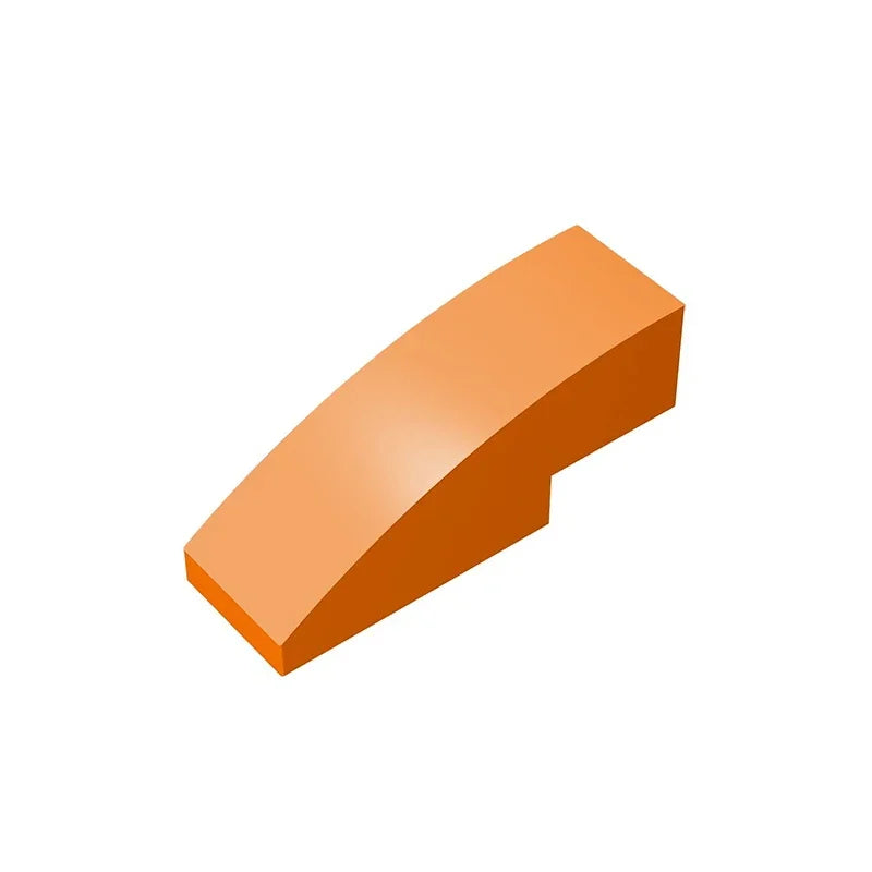 Gobricks GDS-657 Slope, Curved 3 x 1 | Compatible Building Block for Creative Construction