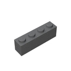 Gobricks GDS-534 Brick 1 x 4 without Bottom Tubes | Compatible Building Block Set