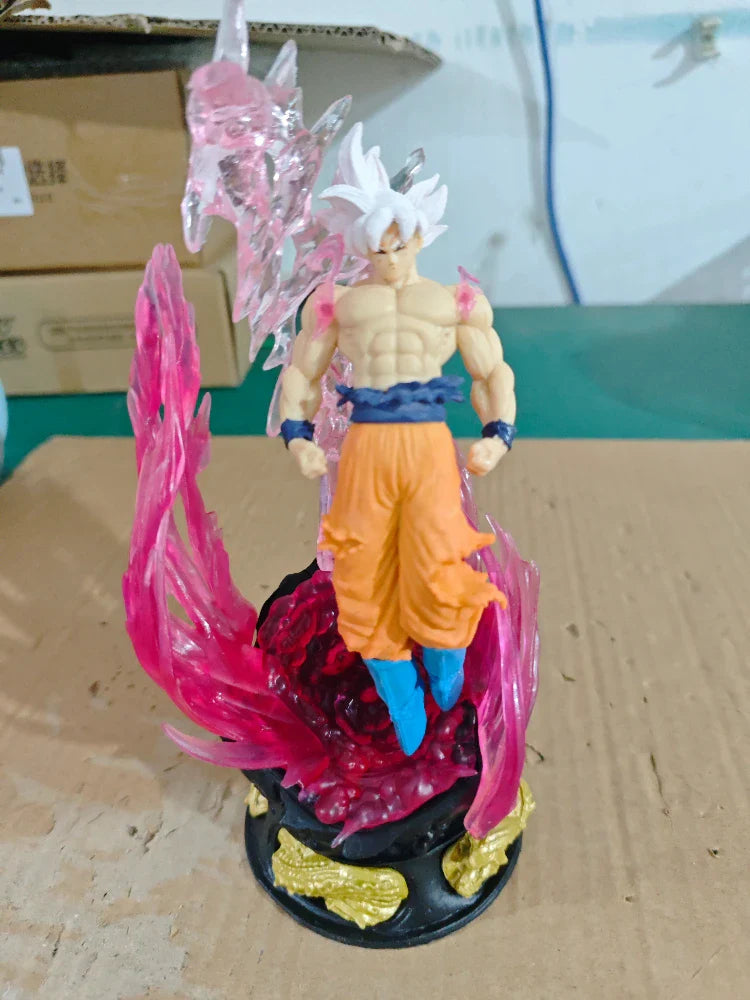 Son Goku Ultra Instinct Anime Figure, Super Saiyan Dragon Ball Anime Figurines 25cm
