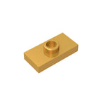 Gobricks PLATE 1X2 W. 1 KNOB | Modified Building Block Compatible with Lego 15573