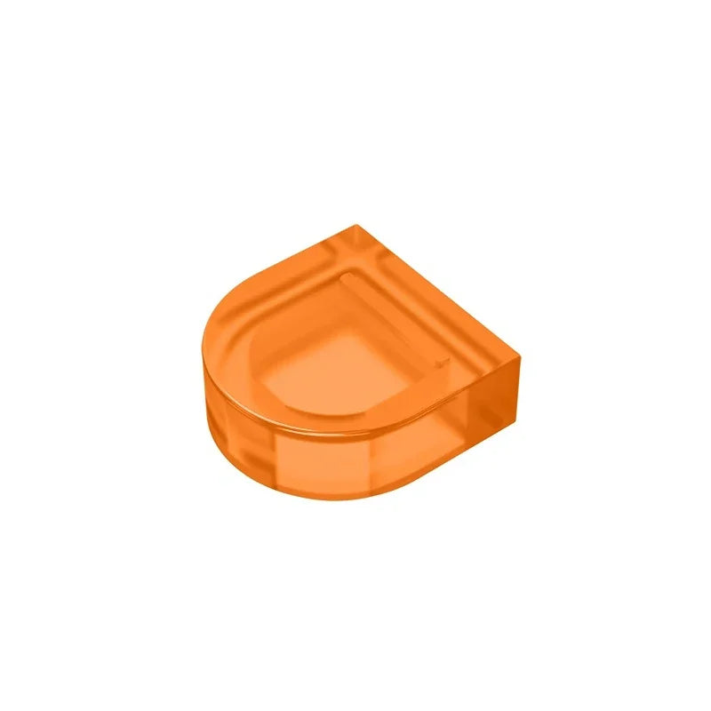 Gobricks Tile Round 1 x 1 Half Circle Extended | Compatible Brick Building Block