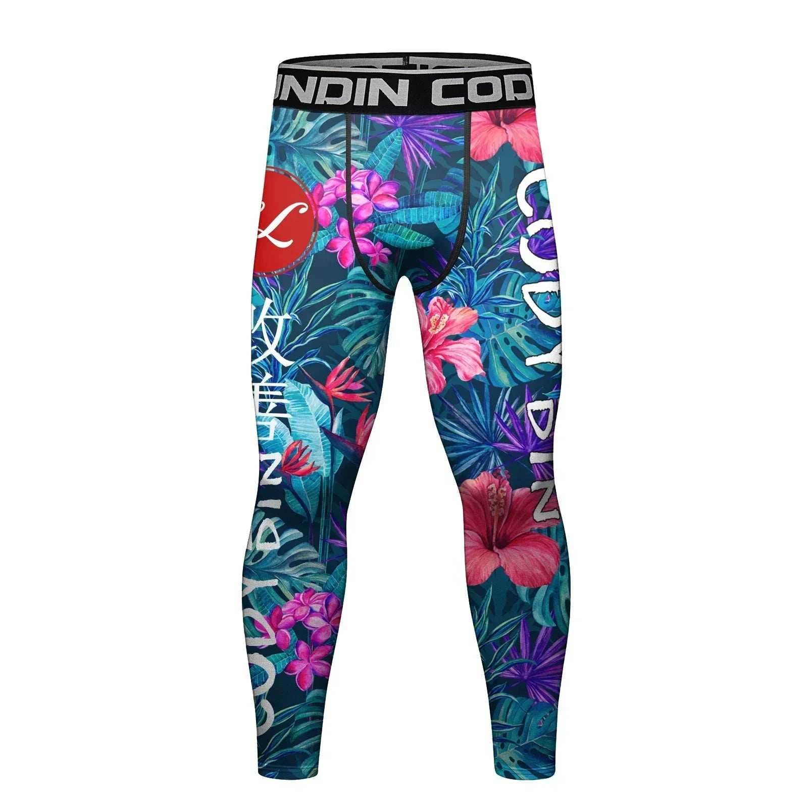 Men's Compression Running Tights - Paradise / Medium