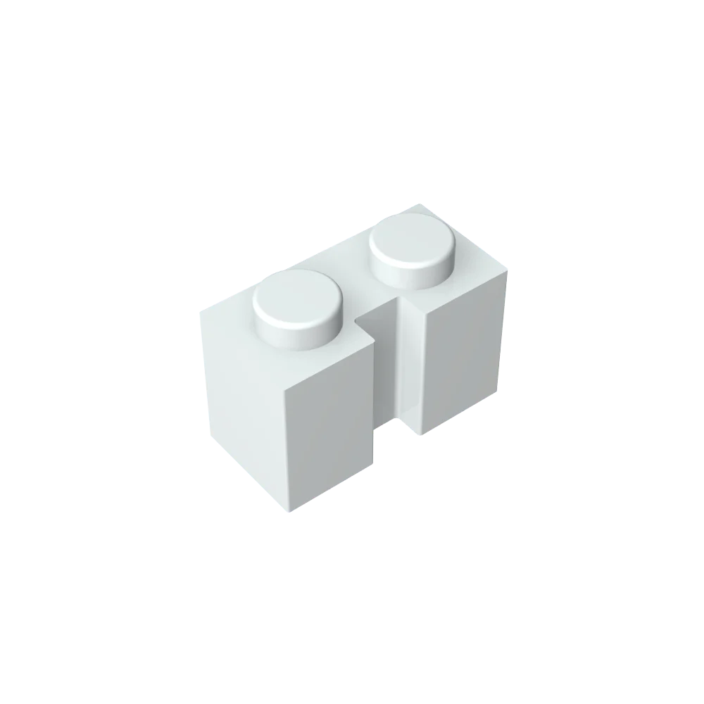 Gobricks GDS-798 Brick 1x2 with Groove | Compatible Building Block for DIY Sets