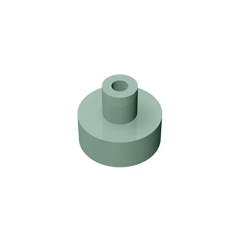 Gobricks Tile Round 1x1 with Bar and Pin Holder | Compatible Building Block