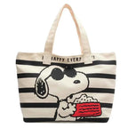 Snoopy Canvas Tote Bag – Large Capacity Book & Everyday Bag