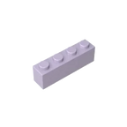 Gobricks GDS-534 Brick 1 x 4 without Bottom Tubes | Compatible Building Block Set