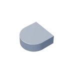 Gobricks Tile Round 1 x 1 Half Circle Extended | Compatible Brick Building Block