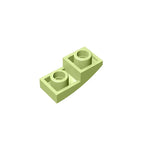 Gobricks GDS-795 Slope, Curved 2 x 1 Inverted | Compatible Building Block for DIY Projects