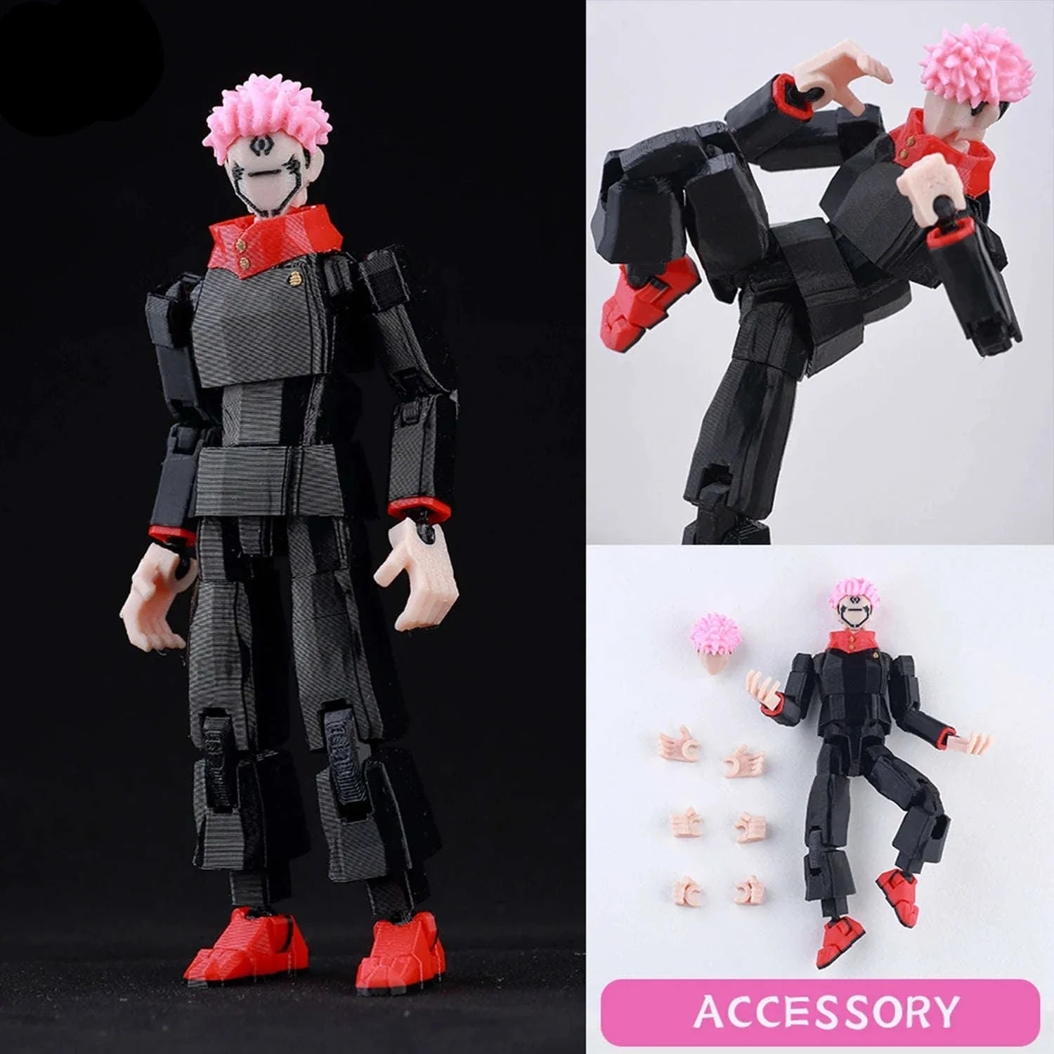 Jujutsu Kaisen 3D Printed Anime Figurine, Gojo Satoru Toji Yuji Sukuna Mahoraga Yuta